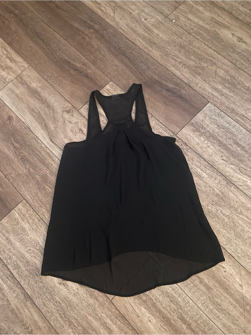 Wet Seal Black Rhinestone Cross Racerback Tank - Picture 2 of 3